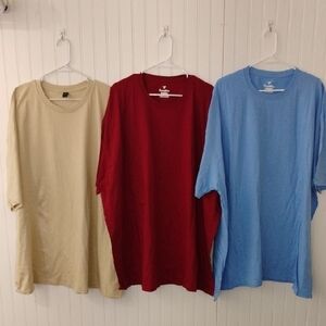 COPY - 3 Pack Men's Maroon, Blue, and Tan Shirts